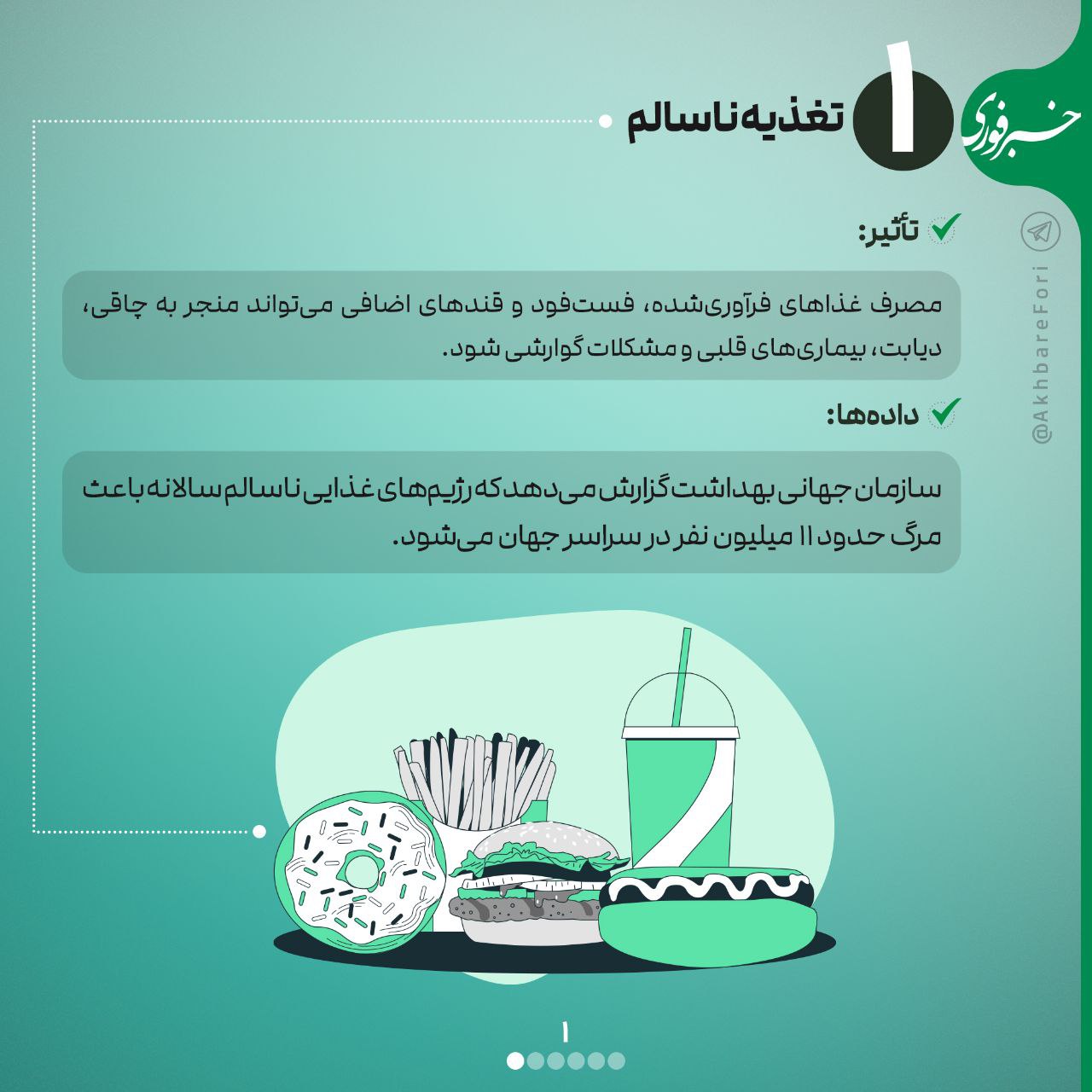 ۶ عادت مرگ آور زندگی/ اینفوگرافیک_دانش دوست 7 1